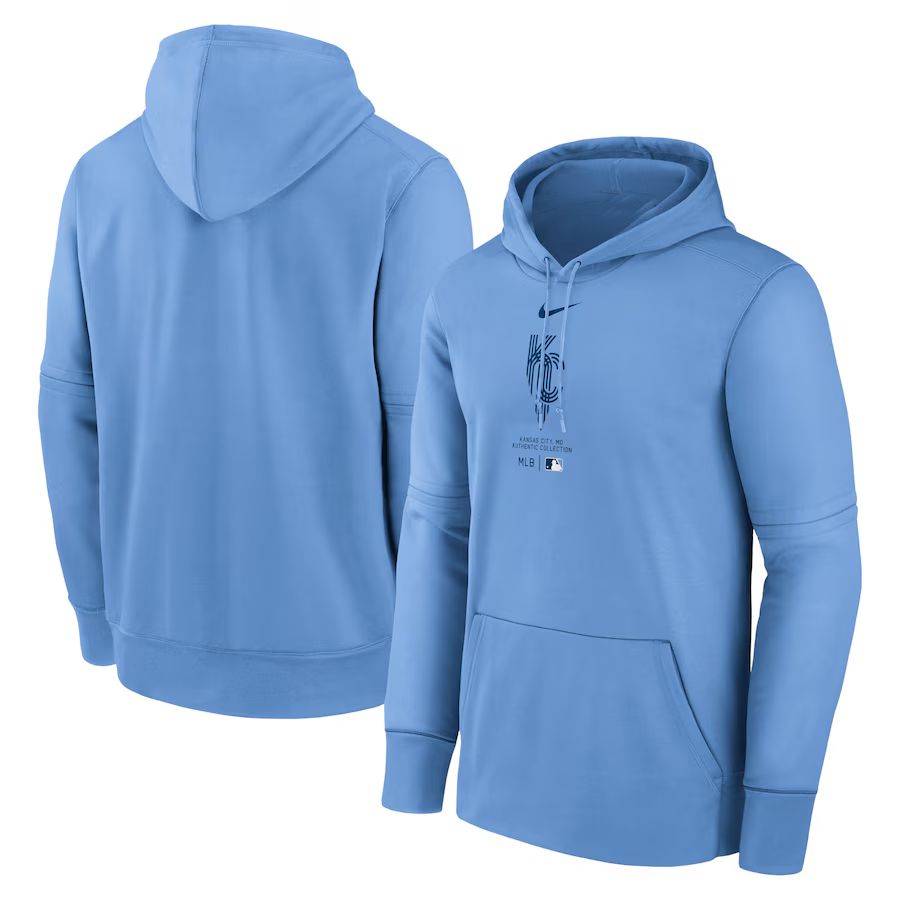 Men 2025 MLB Kansas City Royals Light blue Nike hoodie style 1->texas rangers->MLB Jersey